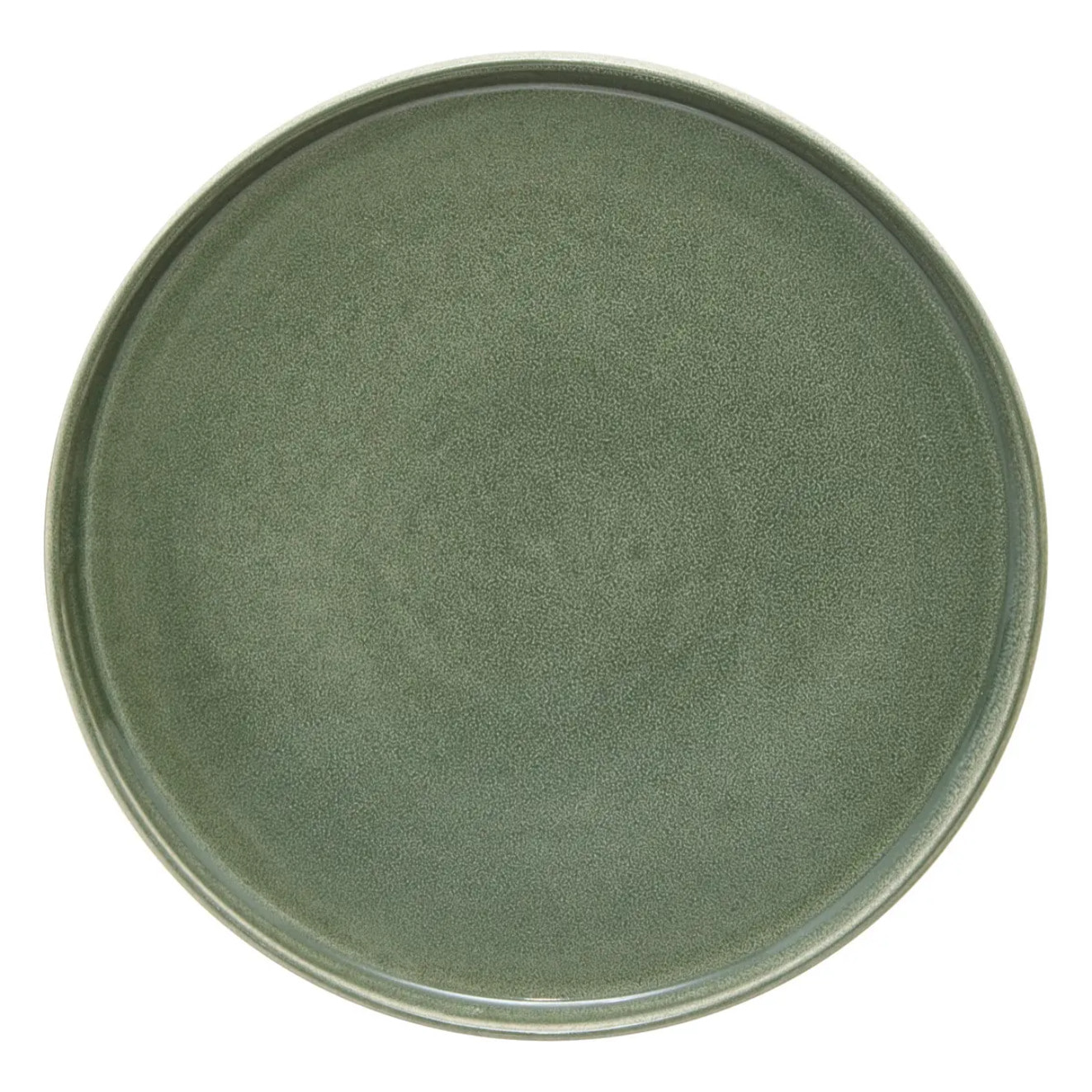 Assiette plate Terre inconnue vert Kaki D26,7xH2,3cm