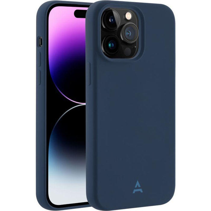 Coque ADEQWAT iPhone 14 Pro Max MagSafe bleu