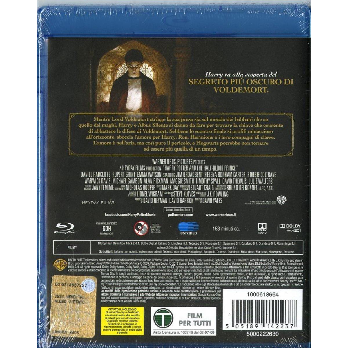 Harry Potter e Il Principe Mezzosangue Blu-Ray Warner Bros.