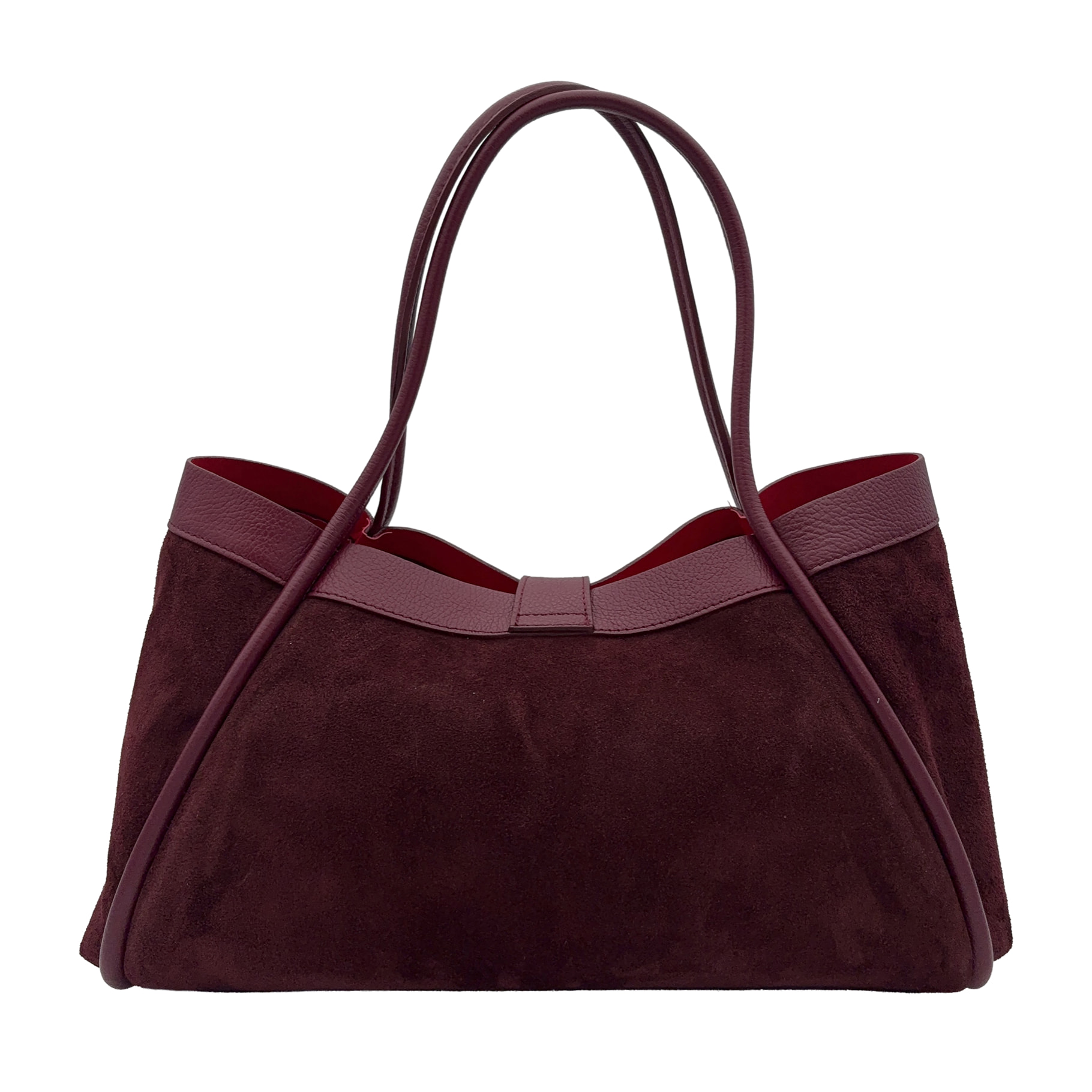 Borsa a Mano Elegante da Donna in Pelle Scamosciata