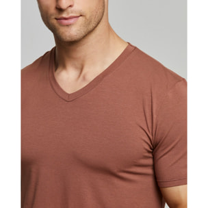 T-Shirt scollo V no stress cotone modal