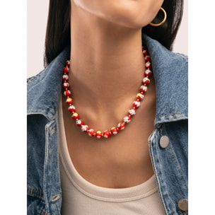 Collana Crimson Acciao Placcato Oro