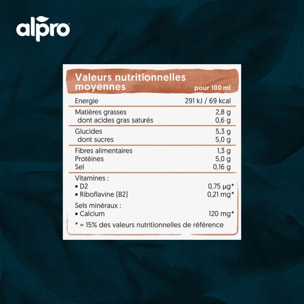 8 x 1L - Alpro - Boisson végétale - Soja protéine goût chocolat