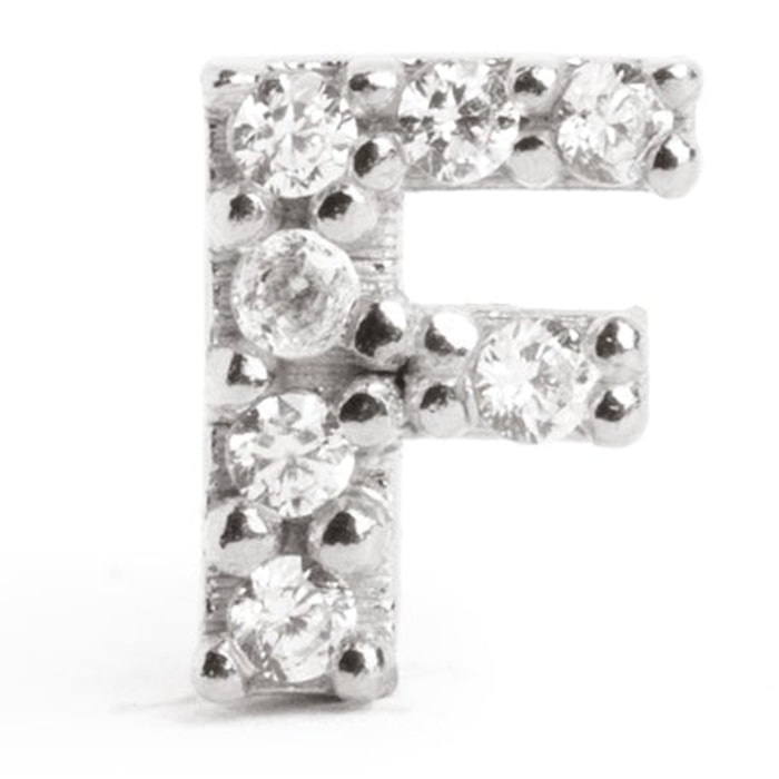 Pendiente Suelto Letter Sparks Plata