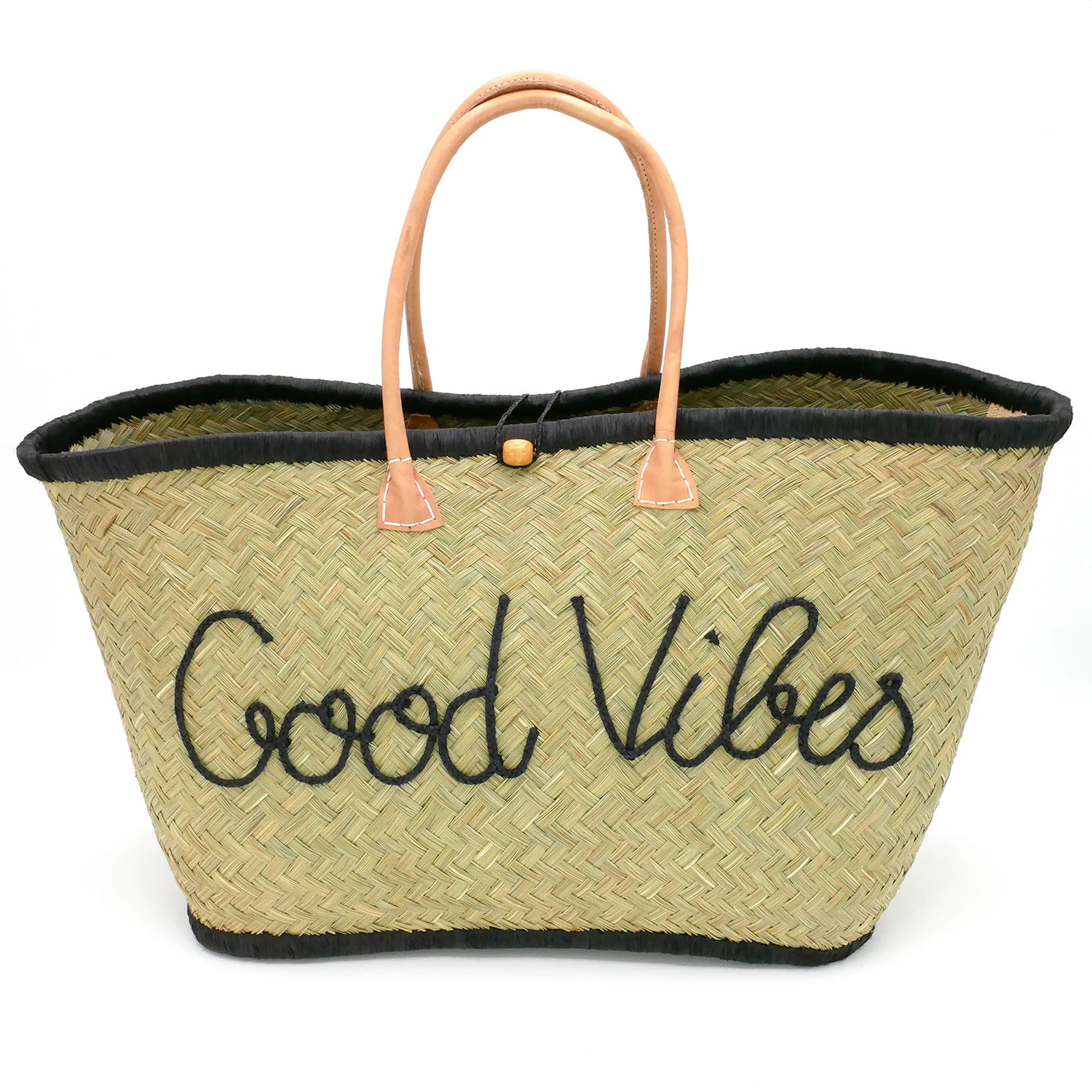 Panier artisanal de Madagascar - Good Vibes GM Noir
