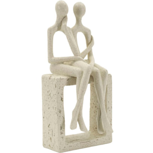 STATUETTA COPPIA STONS CM 11,5X9X25