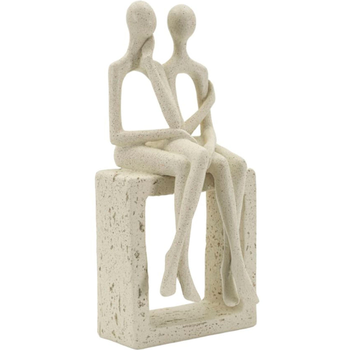 STATUETTA COPPIA STONS CM 11,5X9X25