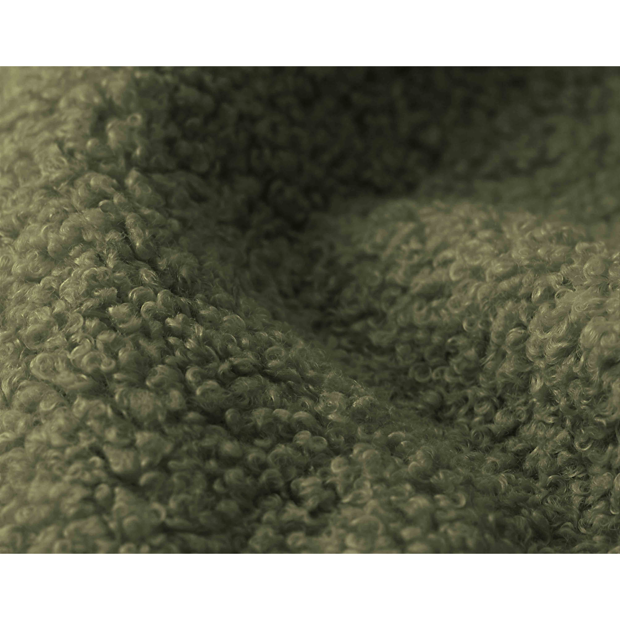 Yulin - Canapé d'angle ouvert gauche 4 places convertible avec coffre en tissu bouclette - Vert