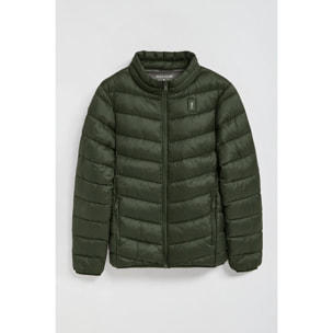 Chaqueta Chase ultralight verde oscuro con parche Rigby Go