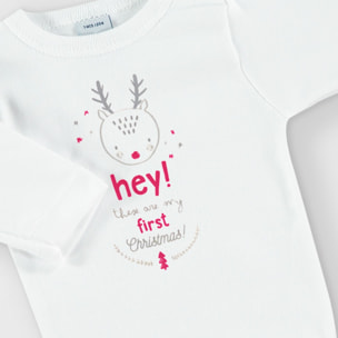 Body bebé navidad frases manga larga