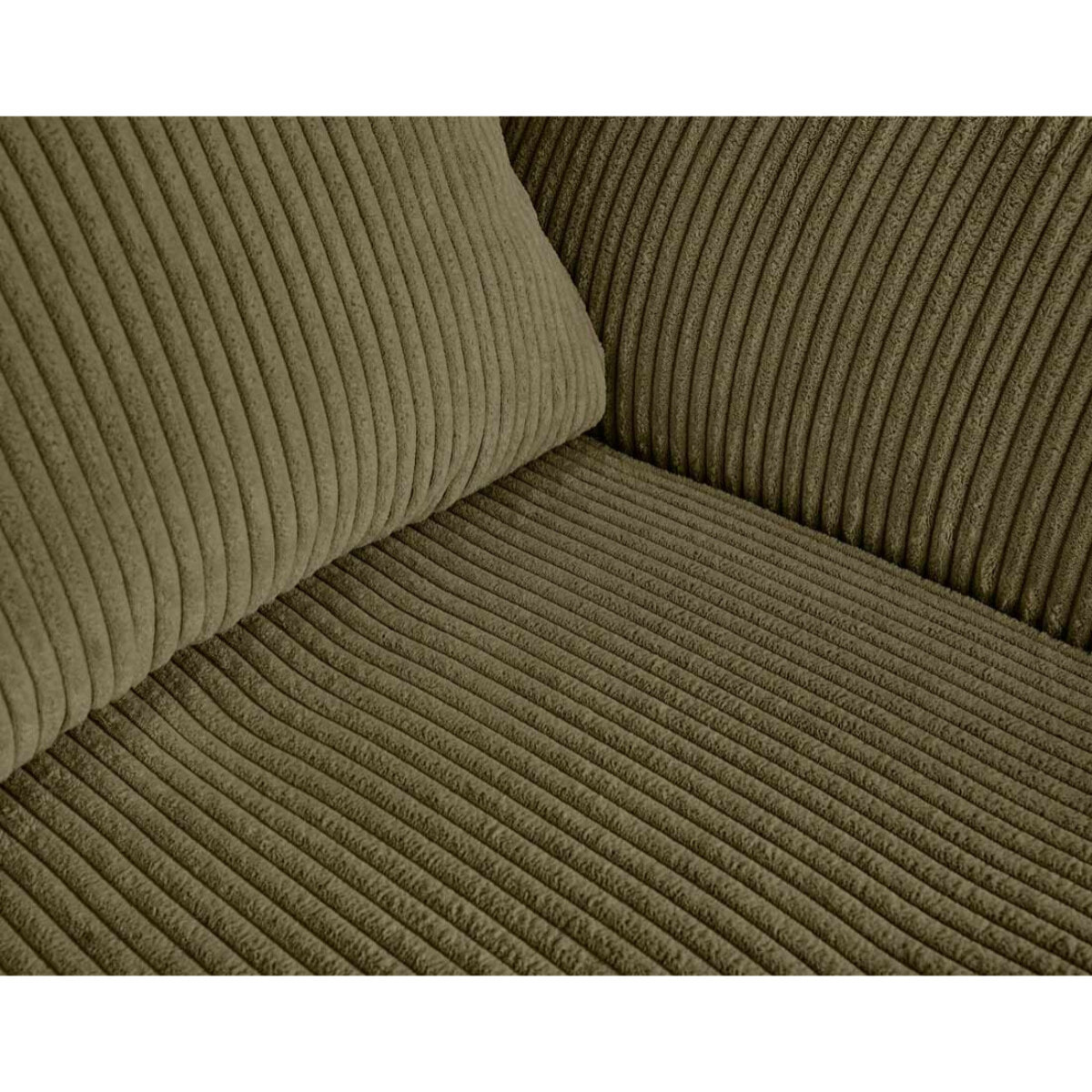 Rune - fauteuil - en velours côtelé - Vert