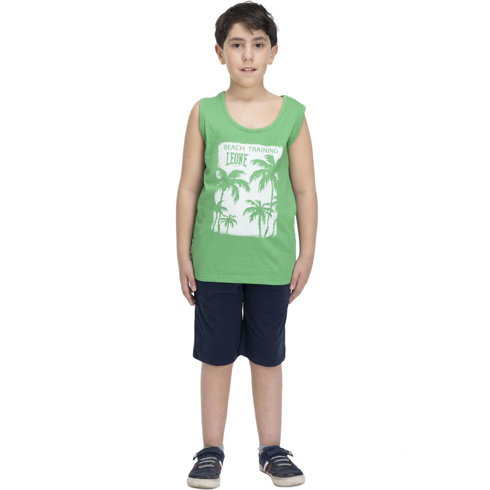 Traje de playa infantil sin mangas.