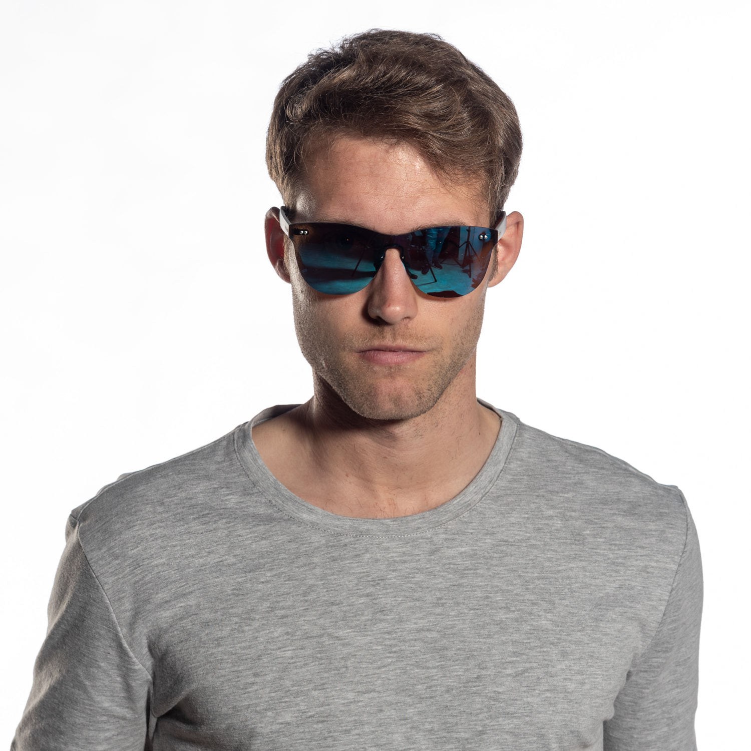 Gafas de sol OCEAN FLORENCIA - Marrón transparente por fuera con espejo rosa por dentro y patillas doradas