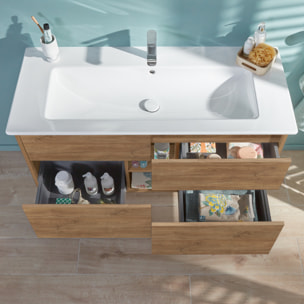 Set meuble avec vasque Finero Villeroy & Boch 120cm Chêne kansas oak