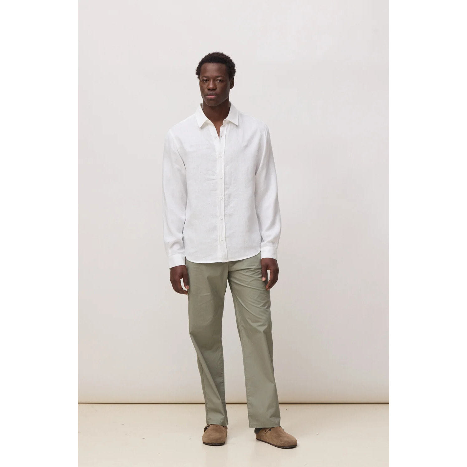 CAMISA DE LINO CORE BLANCA