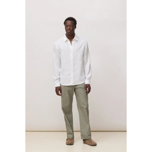 CAMISA DE LINO CORE BLANCA