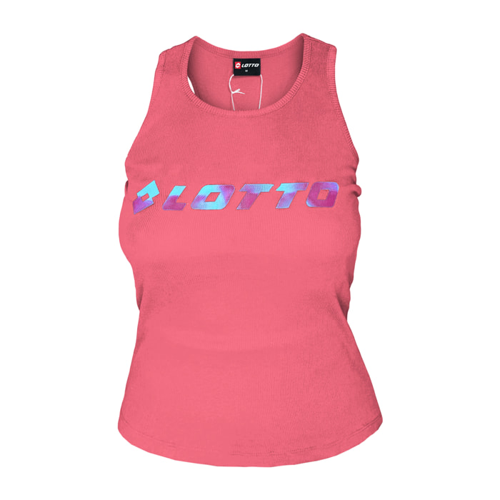 Top Canotta Donna LOTTO Cotone Manica Corta - Art.456212