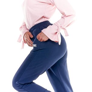 Pantaloni in felpa da donna con polsini Basic