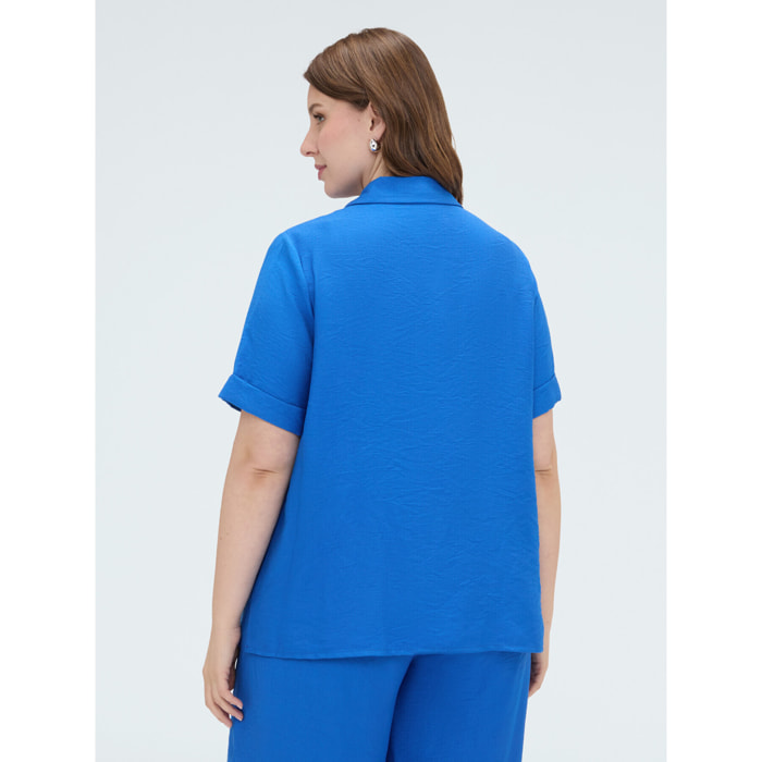 Fiorella Rubino - Camicia in misto viscosa - Bluette