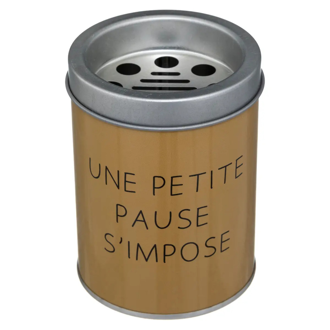 Cendrier "Messages" - métal - D7 - 5 cm