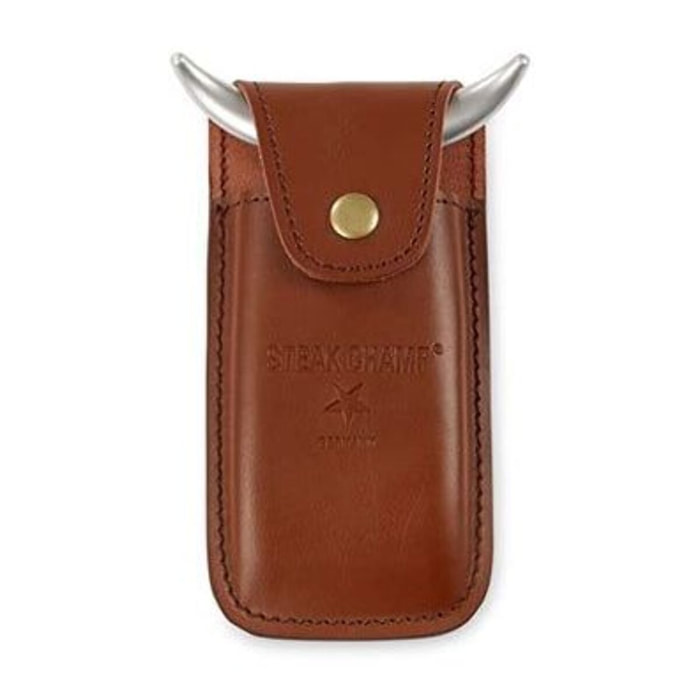 Pochette STEAK CHAMP cuir pour fourchette à viande bull fork