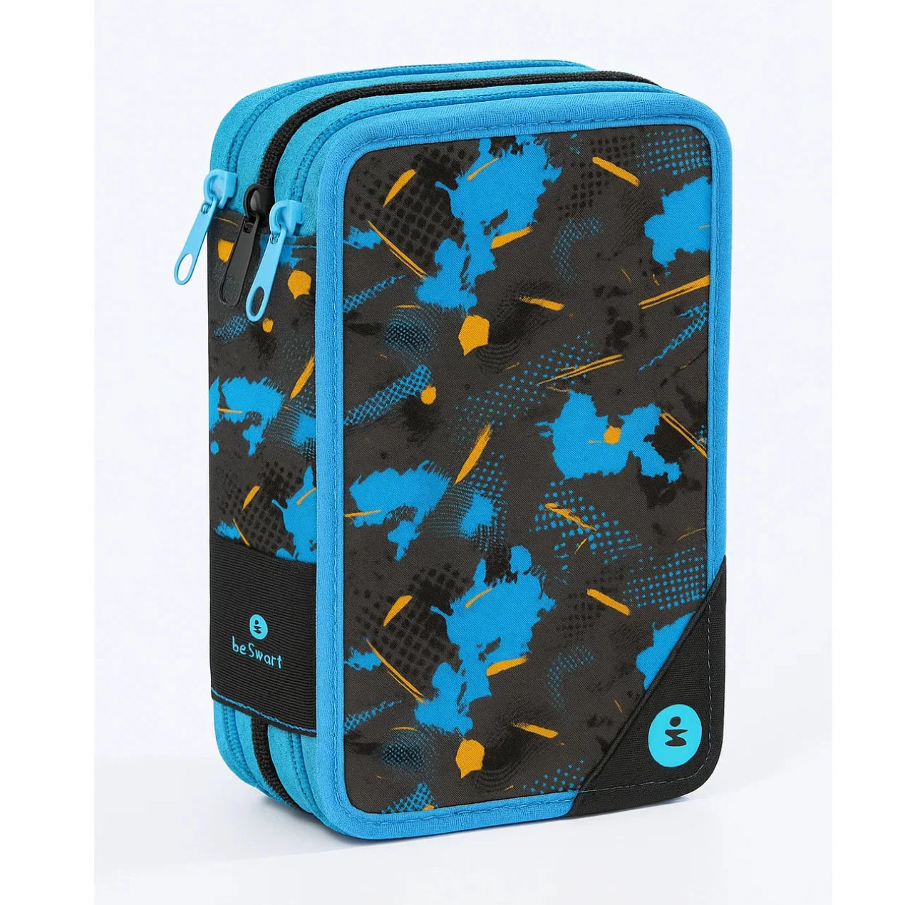 beSmart - ASTUCCIO TRIPLO 18+18 GIOTTO ABSTRACT BLU