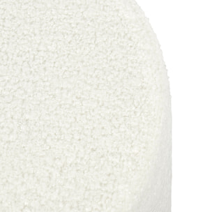 Pouf Bouclette Blanc