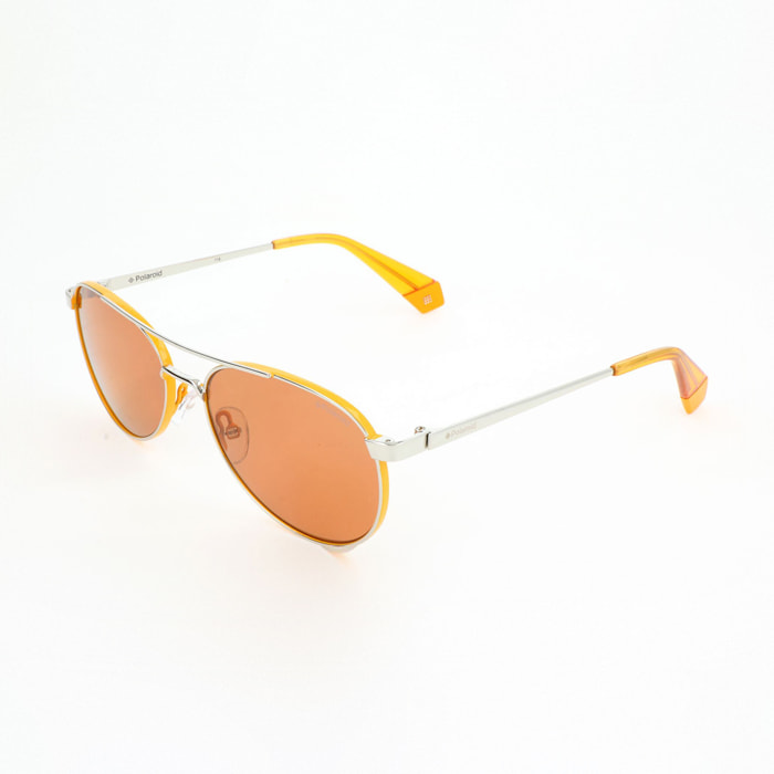 Polaroid - lunettes de soleil pour femme - gris foncé - verres : coloris cuivré - UV : catégorie 2