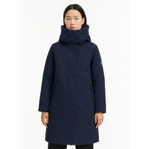 Abrigo para mujer ECOON Bayona Long jacket - Azul Marino