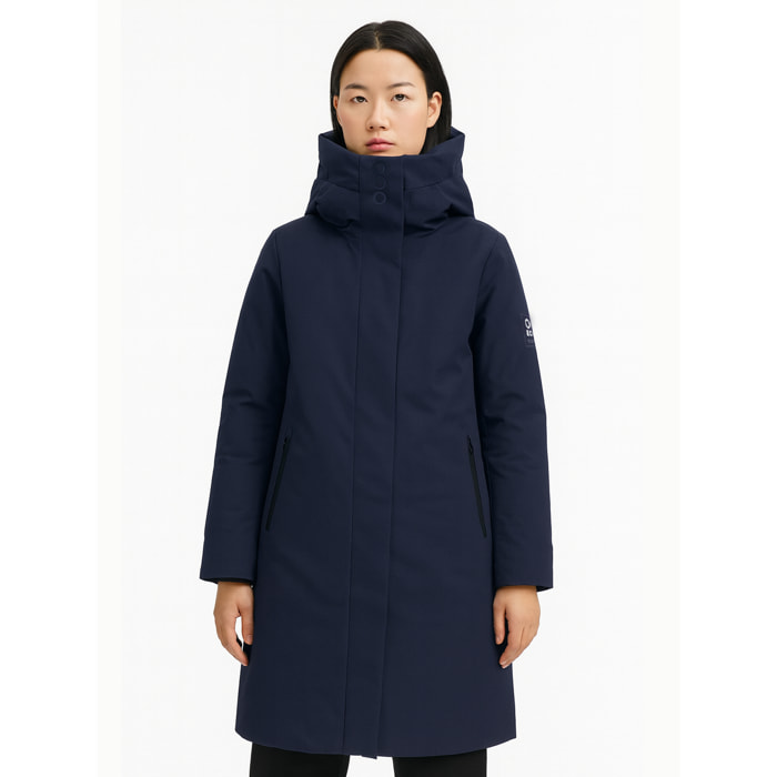Abrigo para mujer ECOON Bayona Long jacket - Azul Marino