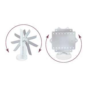 Miroir de maquillage portable avec leds myfama