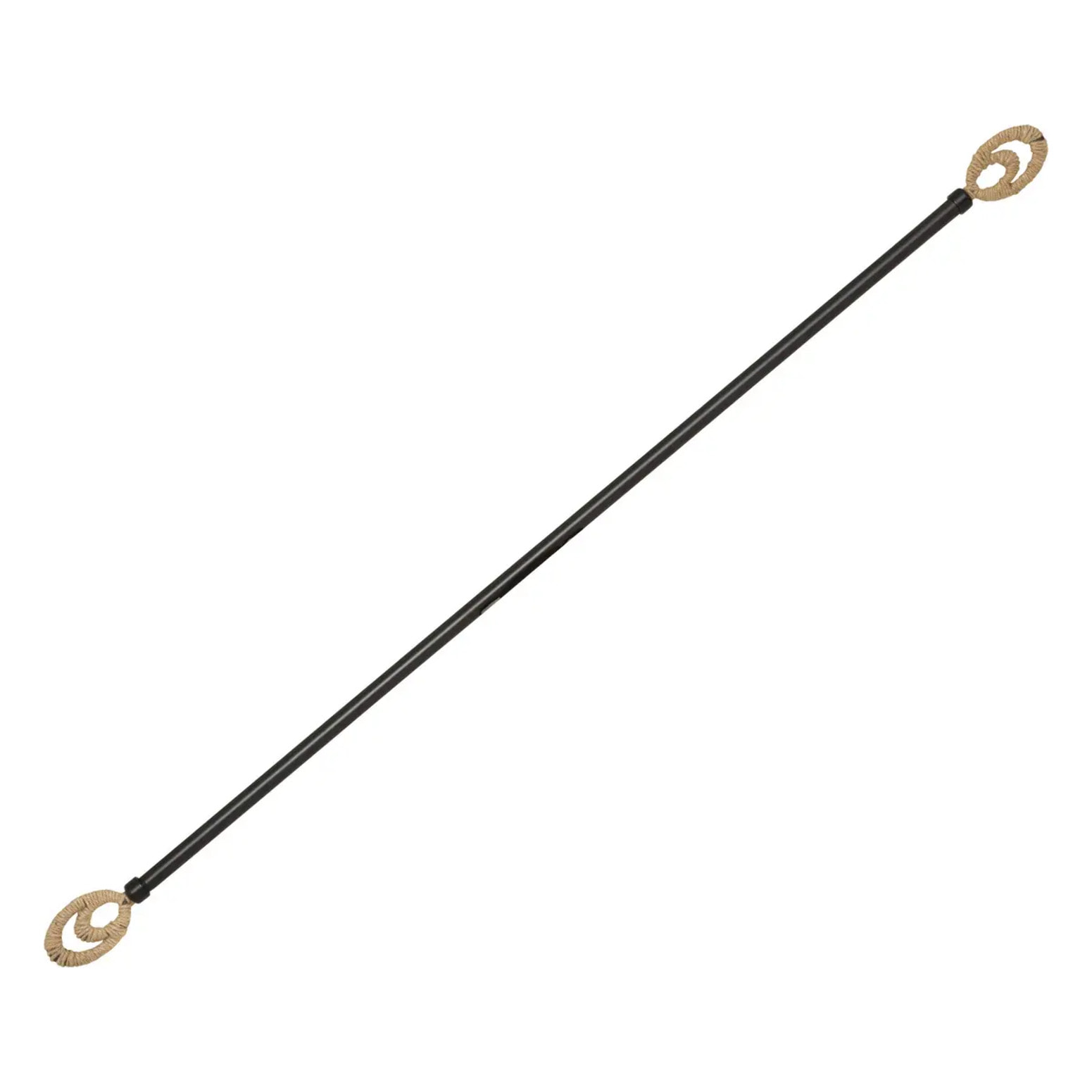 Tringle natura Elli210-380, noir en métal