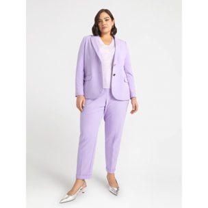 Fiorella Rubino - Blazer con botones joya - Violeta