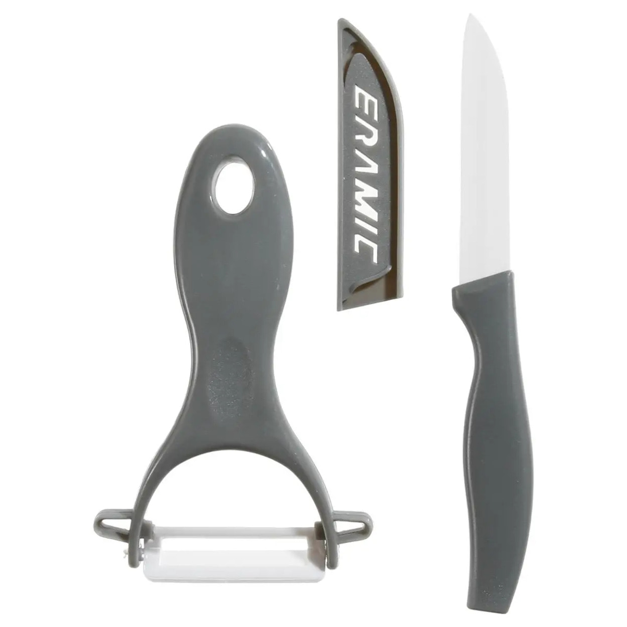Couteau et éplucheur "Zirco" céramique