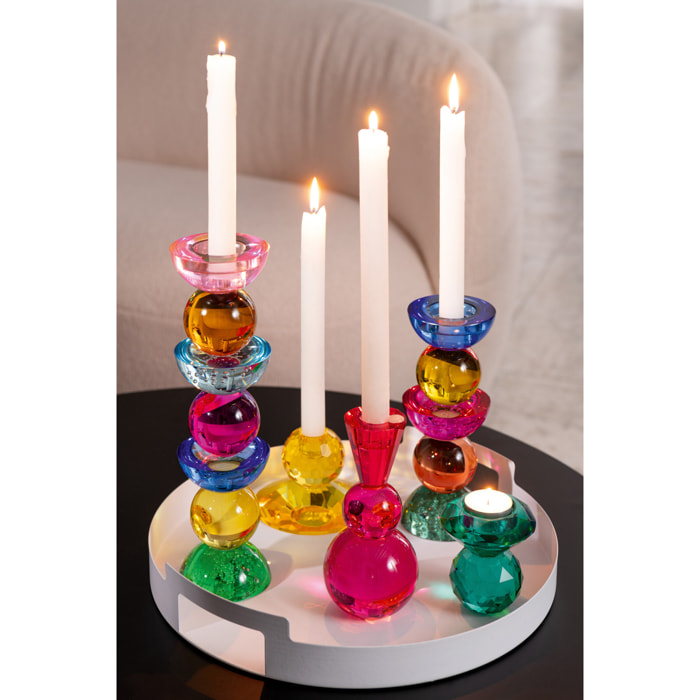 J-Line bougeoir - verre - mix - small - 2 pièces
