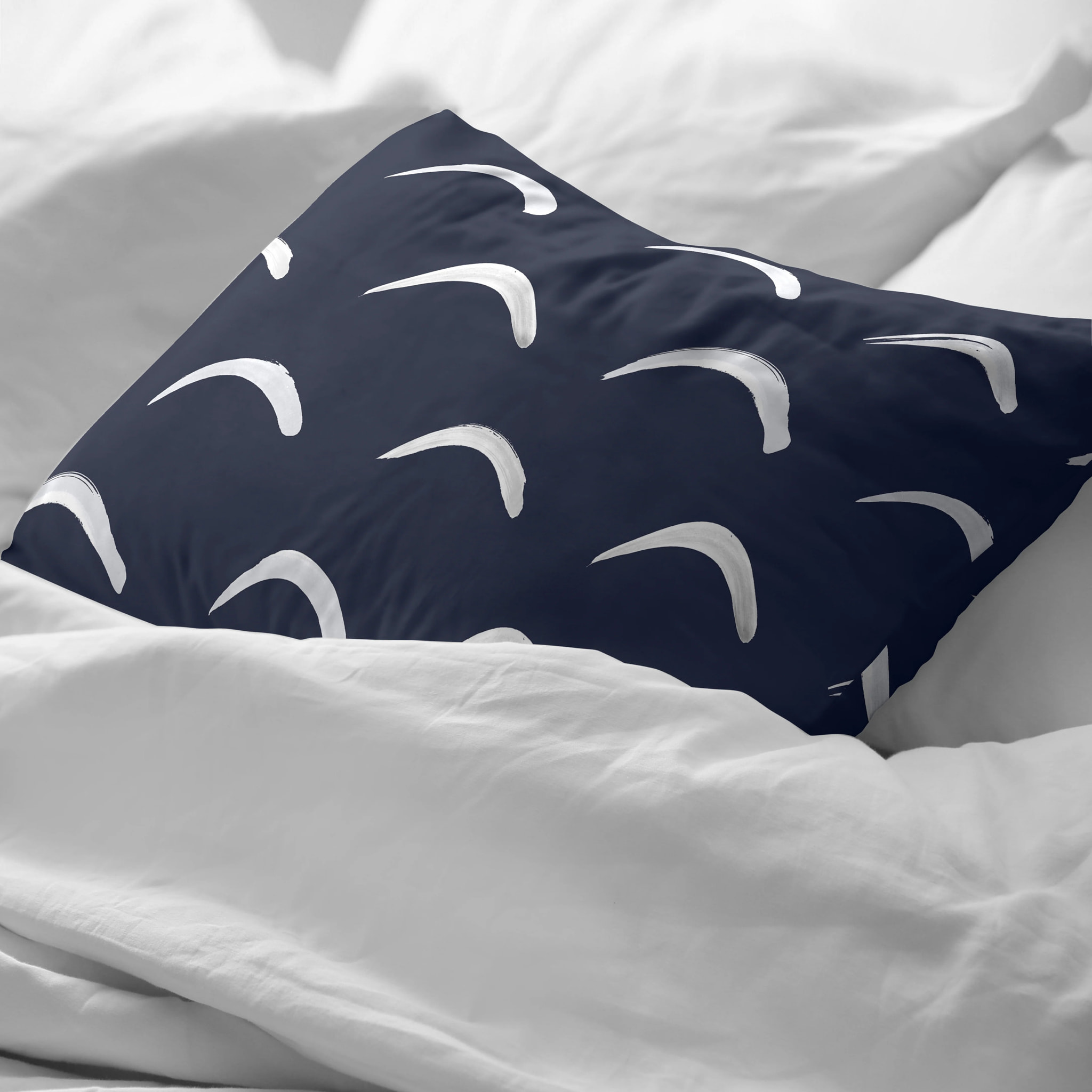 Taie d’oreiller 100 % coton 80 fils Calella Bleu