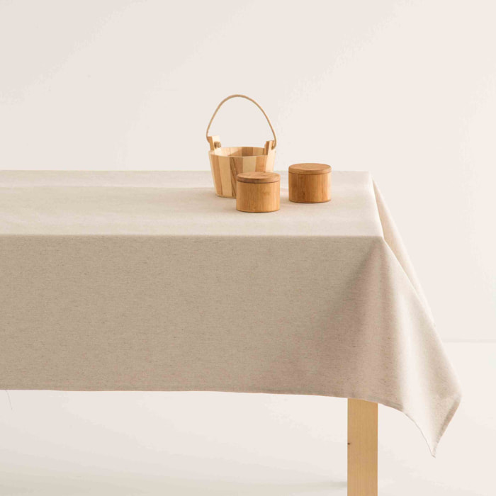 Mantel antimanchas 100% algodón Basic Lino