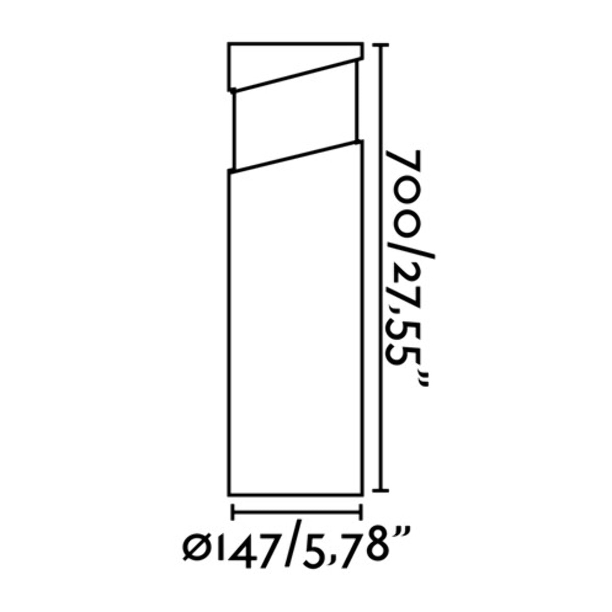 BLOCK 700 Baliza gris