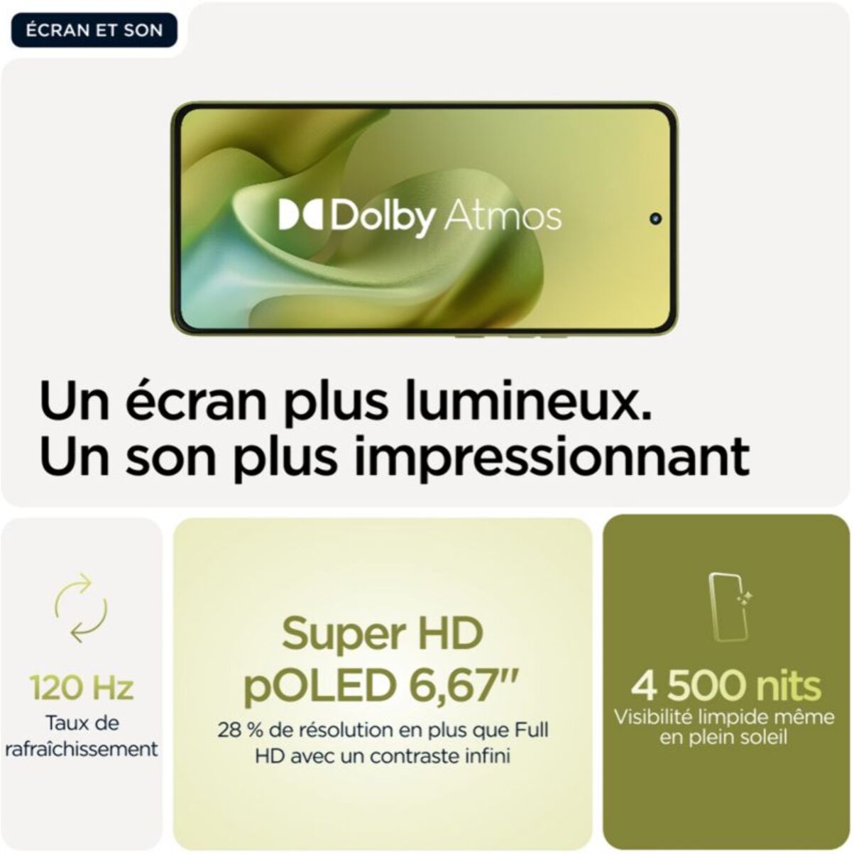 Smartphone MOTOROLA G86 Vert 256Go 5G