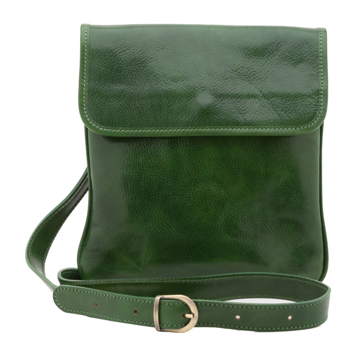 Borsa a tracolla  da uomo In Vera pelle Made in Italy 25x23x4 cm
