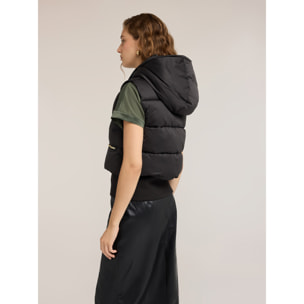 Motivi - Chaleco acolchado con capucha - Negro