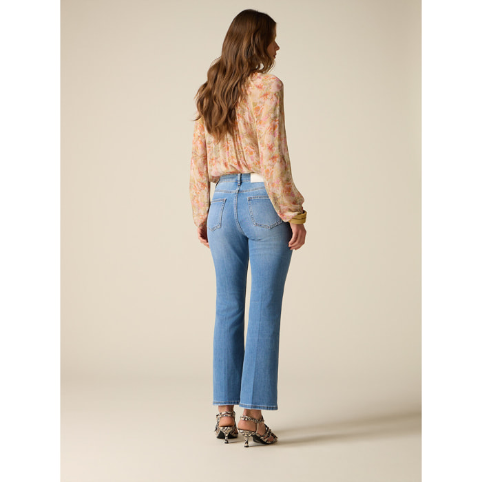 Oltre - Jeans acampanados - Light - blue