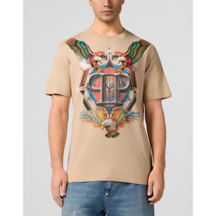 PHILIPP PLEIN Round Neck T-Shirt Eagle Tattoo