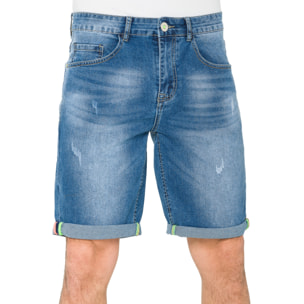 Bermuda denim Hot Buttered Arutanga azul