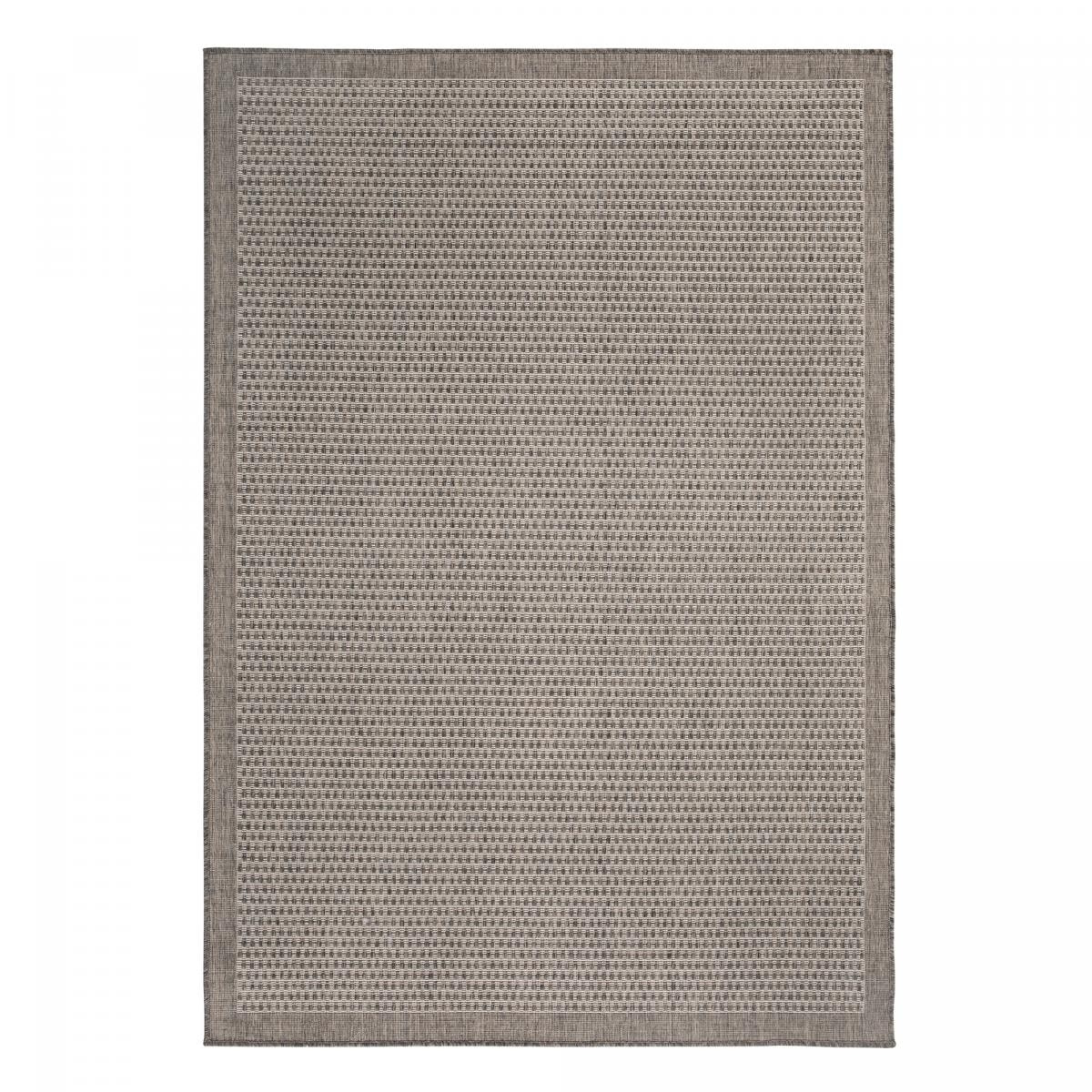 Tapis salon et chambre tissé motif faux uni GECI