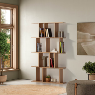 Estantería Niko 8 huecos efecto Roble