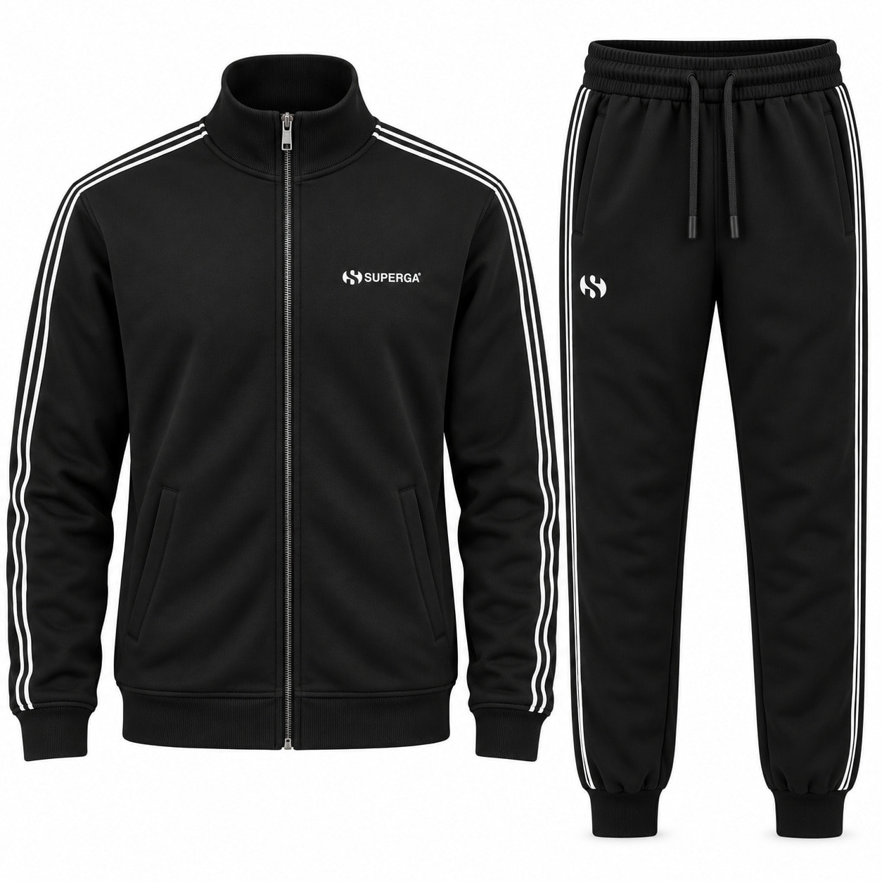 Tuta Uomo SUPERGA Cotone Felpato Full Zip