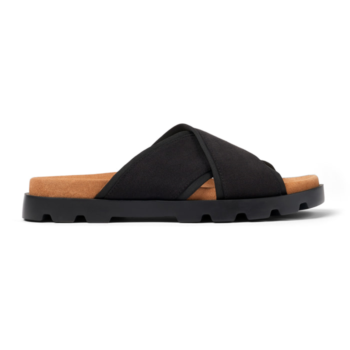 Sandalias - CAMPER Brutus - Negro - Textil técnico (poliéster reciclado)