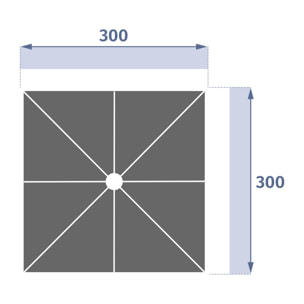 Toile de parasol "Melhia" noisette 3x3 m
