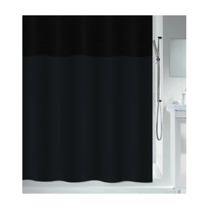 Rideau de douche Polyester URBANKO 120x200cm Noir Spirella